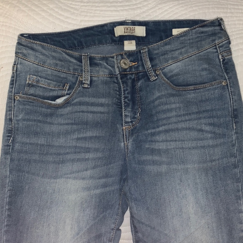 Gingham Edge Jeans